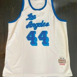 Authentic Mitchell and Ness Jerry West Jersey